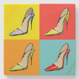 Posavasos De Piedra Pop Art Stilettos Stone Coaster, tema de moda