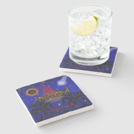 Posavasos De Piedra Portada de libro apocalíptico