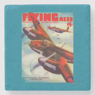 Posavasos De Piedra Portada de revista 5 de los as de vuelo