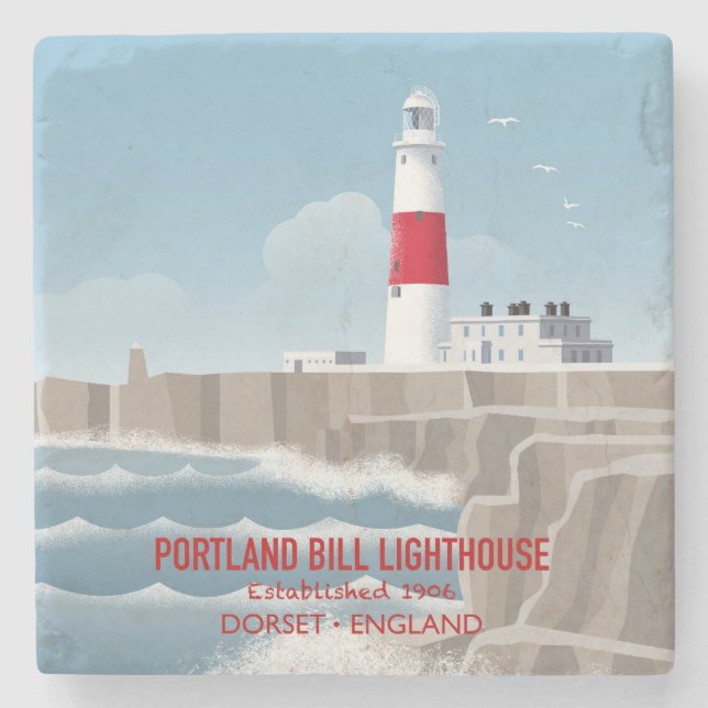 Posavasos De Piedra Portland Bill Lighthouse (Anverso)
