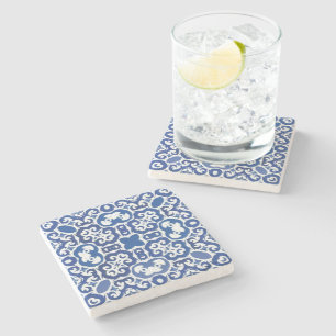 Posavasos De Piedra Porto Royale Classic Blue Baroque