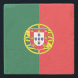 Posavasos De Piedra Portugal Flag<br><div class="desc">Patriotic flag of Portugal.</div>