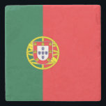 Posavasos De Piedra Portugal Flag<br><div class="desc">Patriotic flag of Portugal.</div>