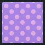 Posavasos De Piedra Pos de polka de Lilac en periwinkle<br><div class="desc">Pos de polka de Lilac en periwinkle</div>