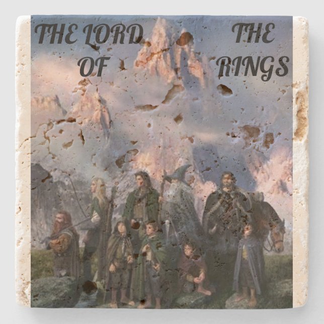 Posavasos De Piedra Posa vasos el señor de los anillos (Anverso)