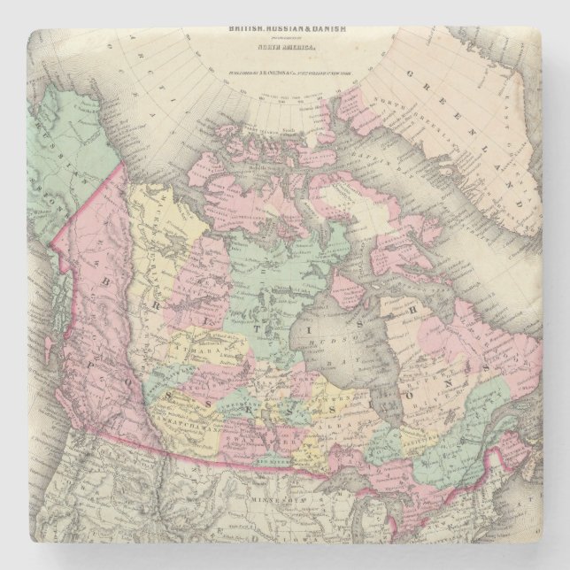 Posavasos De Piedra Posesiones británicas, rusas y danesas (Anverso)