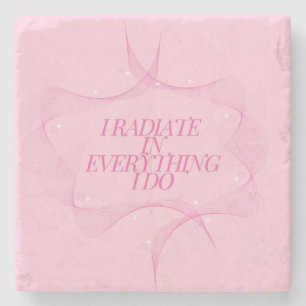 Posavasos De Piedra Positivo, Espiritual, Inspirador, Motivacional 