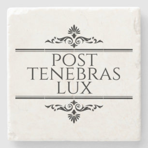 Posavasos De Piedra Post Tenebras Lux