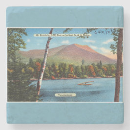 Posavasos De Piedra Postcard de Katahdin vintage