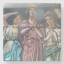 póster a través del vidrio