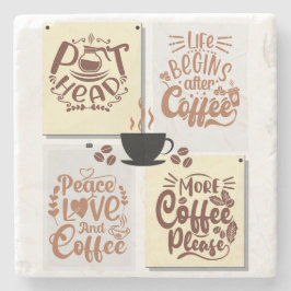 Posavasos De Piedra Posters de café