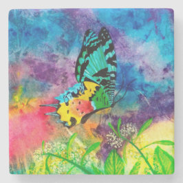 Posavasos De Piedra Práctico de costa cosechado chapoteo de Madagascar