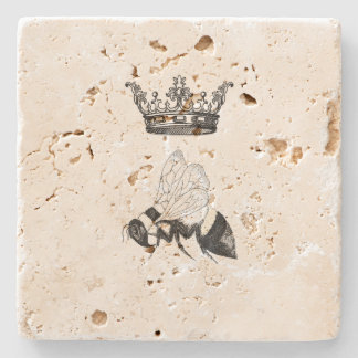 Posavasos De Piedra Práctico de costa de la abeja reina