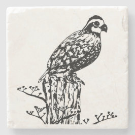 Posavasos De Piedra Práctico de costa de la codorniz
