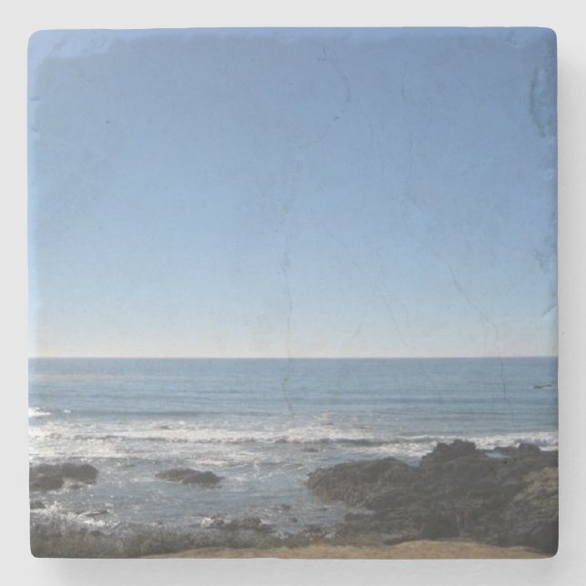 Posavasos De Piedra Práctico de costa de la piedra de la playa de (Anverso)