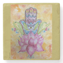 Práctico de costa de la piedra del arte de Hamsa