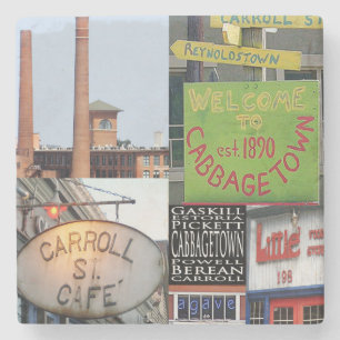 Posavasos De Piedra Práctico de costa de mármol de Atlanta del colla