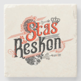 Posavasos De Piedra Práctico de costa de mármol de Stas Reskon