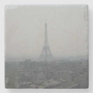 Posavasos De Piedra Práctico de costa de niebla de Eiffel