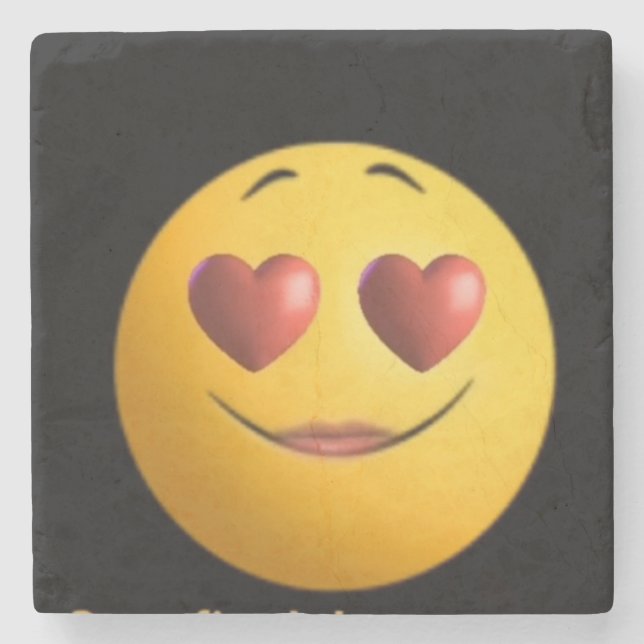 Posavasos De Piedra Práctico de costa de piedra CARIÑOSO LINDO (Anverso)