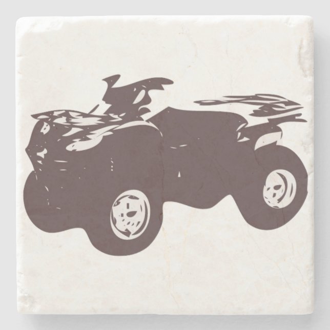 Posavasos De Piedra Práctico de costa de piedra de ATV (Anverso)