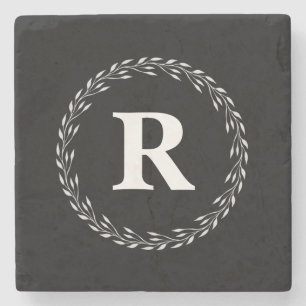 Posavasos De Piedra Práctico de costa de piedra inicial personalizado