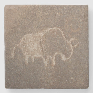 Posavasos De Piedra Práctico de costa del bisonte del petroglifo