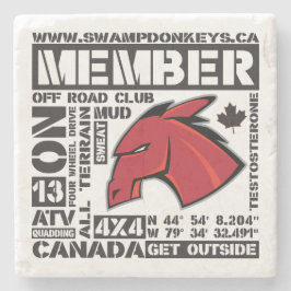 Posavasos De Piedra Práctico de costa del burro