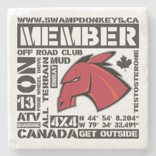 Posavasos De Piedra Práctico de costa del burro