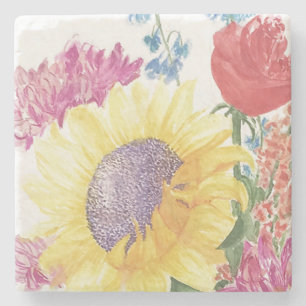 Posavasos De Piedra Práctico de costa del girasol