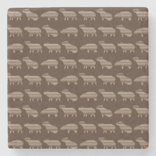 Posavasos De Piedra Práctico de costa del modelo del Capybara