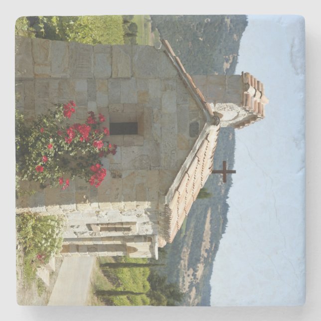 Posavasos De Piedra Práctico de costa del país vinícola (Anverso)