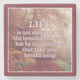 Posavasos De Piedra Prácticos de costa de la piedra de la cita de la