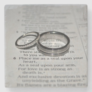 Posavasos De Piedra Prácticos de costa de los anillos de bodas