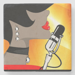 Posavasos De Piedra Prácticos de costa de mármol del usignuolo, mús