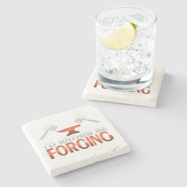 Posavasos De Piedra Preferiría Forjar un regalo de herrero forjado