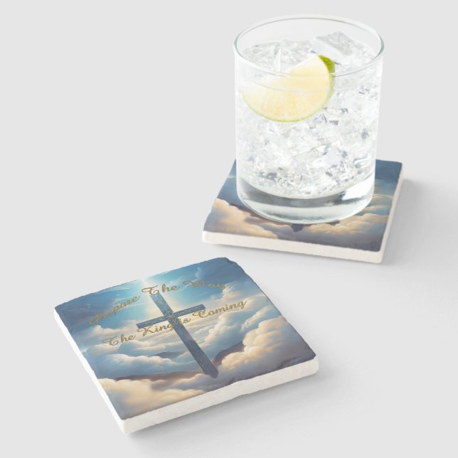 Posavasos De Piedra Preparar el camino (Lateral)