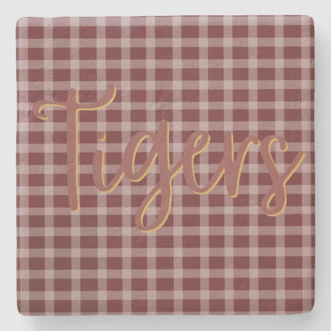Posavasos De Piedra Preppy Tiger Limestone Coaster (Anverso)
