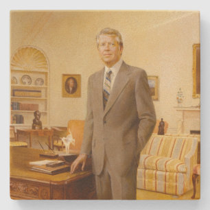 Posavasos De Piedra Presidente americano James Earl Carter Oficina Ova