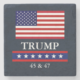 POSAVASOS DE PIEDRA PRESIDENTE DONALD TRUMP COASTER DE PIEDRA