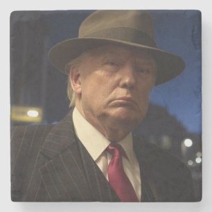 Posavasos De Piedra Presidente estadounidense Donald Trump Padrino