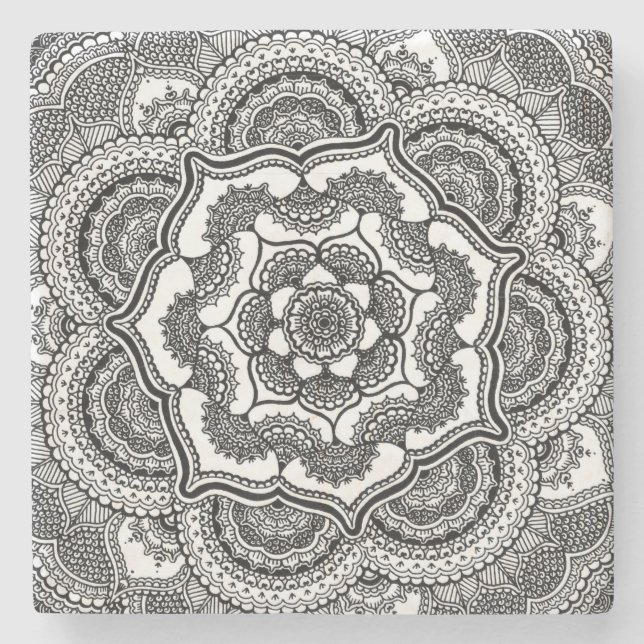 Posavasos De Piedra Primavera Lotus (Anverso)