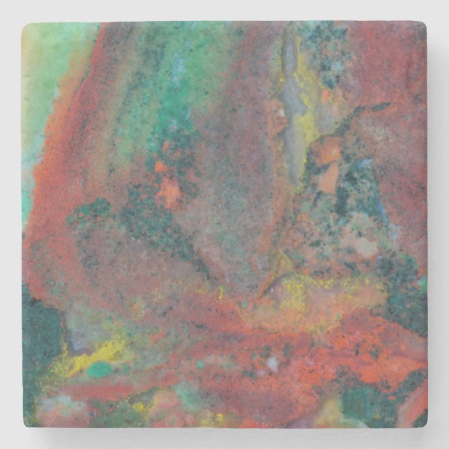 Posavasos De Piedra Primer plano de una Jasper de Navidad (Anverso)