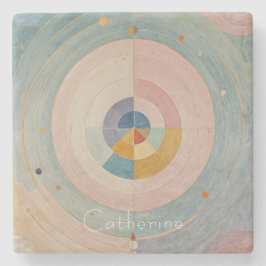 Posavasos De Piedra Prisma Pastel: Ruedas de color Arcoiris