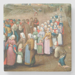 Posavasos De Piedra Procesión de boda tradicional (Arte antiguo)