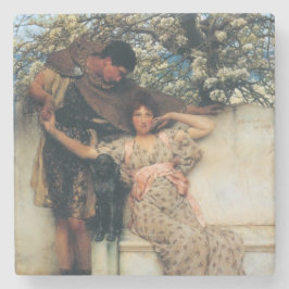 Posavasos De Piedra Promesa de primavera (de Lawrence Alma-Tadema)