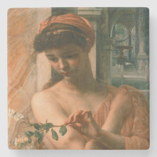 Posavasos De Piedra Psique en el templo del amor (por Edward Poynter)