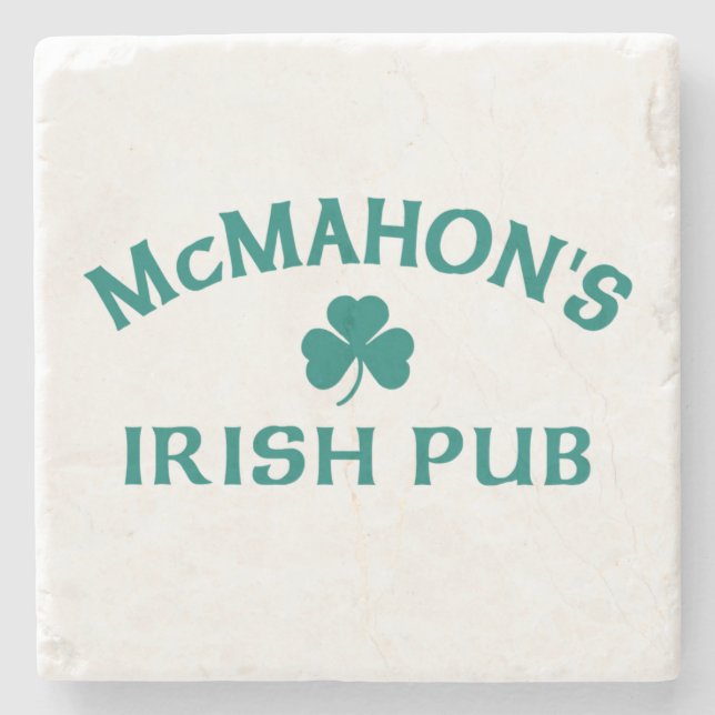 Posavasos De Piedra Pub Irlandés de McMahon   (Anverso)