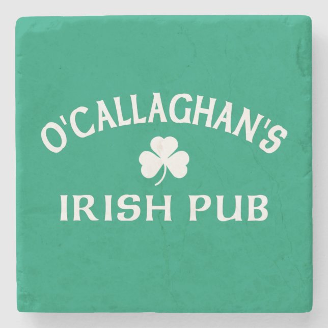Posavasos De Piedra Pub Irlandés de O'Callaghan  (Anverso)