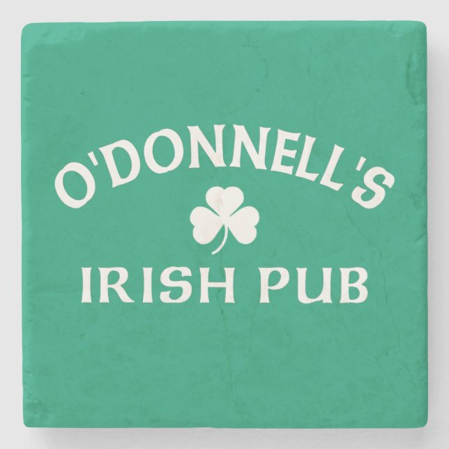 Posavasos De Piedra Pub Irlandés de O'Donnell (Anverso)